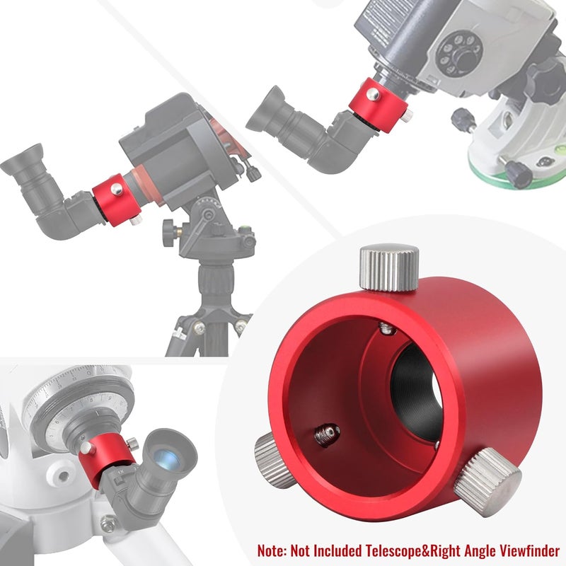 Tydeux Right Angle Viewfinder Metal Adapter for Polar Scope - Works Extremely Well with Viewfinder which Make Polar Alignment of Equatorial Mount Easy and Comfortable - Image 4